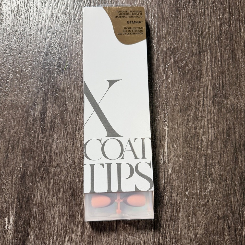 BTArtbox XCOATTIPS Nail Tips Women 150pc Peach Brown French Tip Soft Gel UV